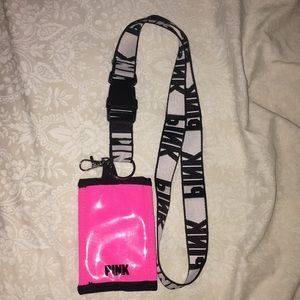 vs pink lanyard